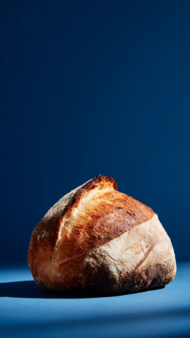 Sourdough Bread Photography Minimalist Studio Shot
