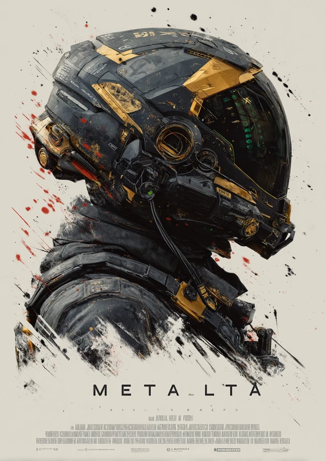 METALLTA Futuristic SciFi Movie Poster