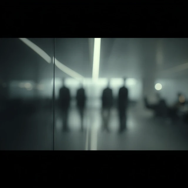 Cinematic Office Corridor Scene Documentary