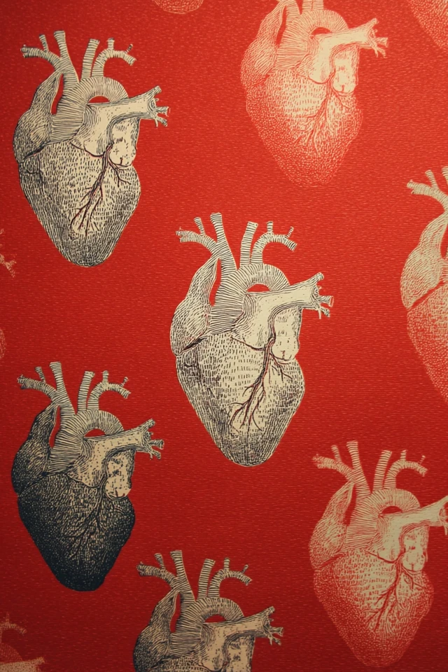 Hand Drawn Heart Pop Art Illustration