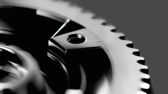 Close Up of Gears With Motion Blur