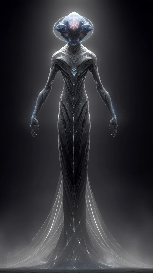 Abstract Alien Being Majestic and Ethereal