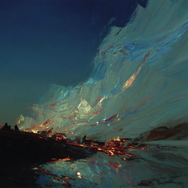 Iridescent Cloud Painting