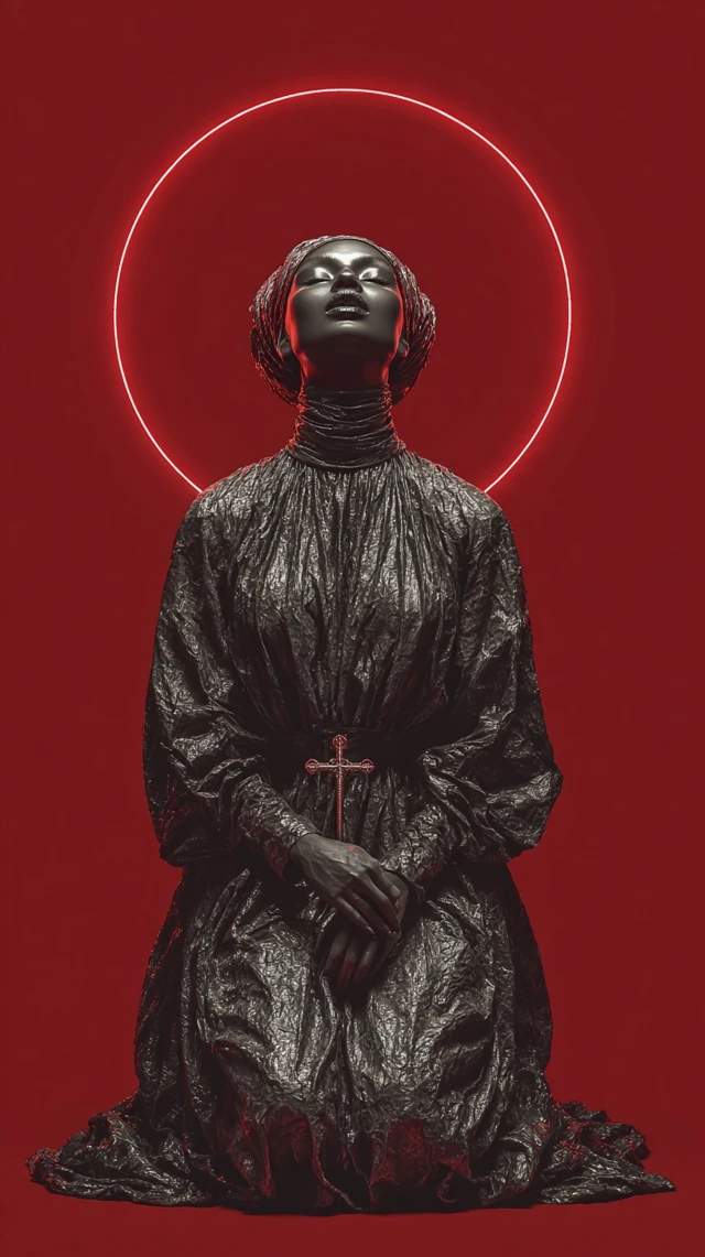 Ethereal Nun Digital Painting