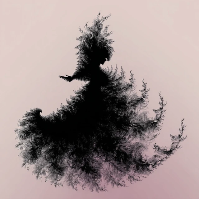 Fractal Dance Silhouette
