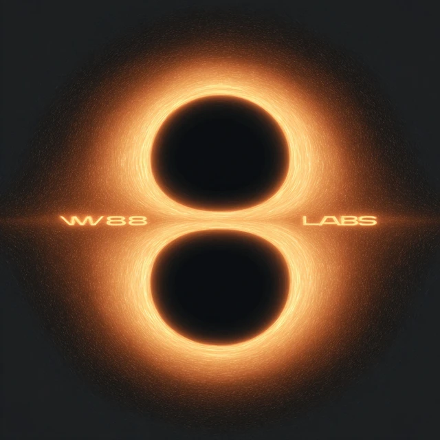 Cosmic Black Hole Infinity WW8LABS Logo Design