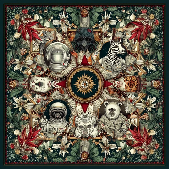 Gucci Astronaut Fashion Design Hand Drawn Art