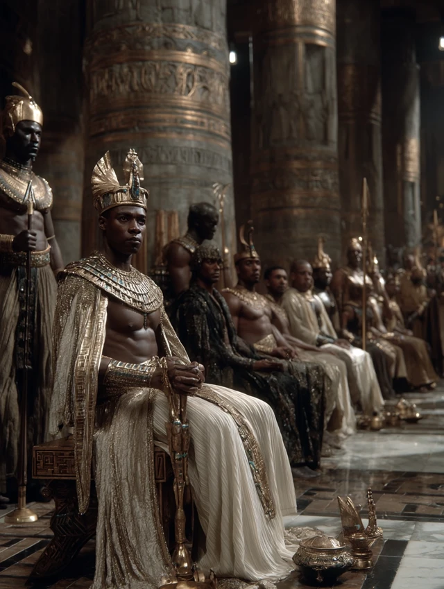 Ancient Egyptian Pharaoh Throne Hall Cinematic
