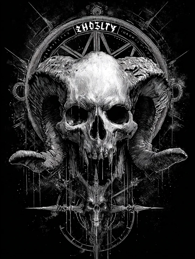 Hell Must Fear Me Unholy TShirt Design by Mark Riddick
