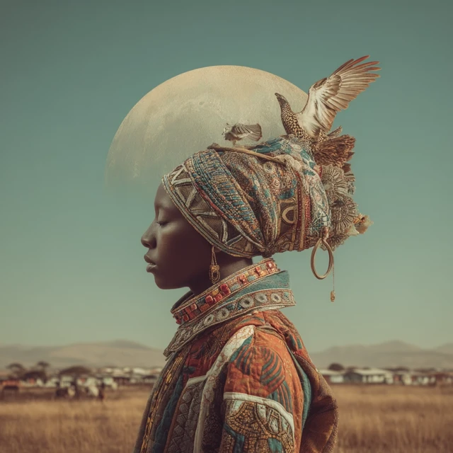 African Dream Portrait Art