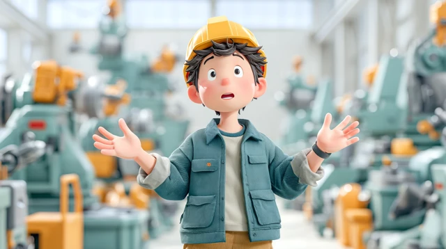 Cartoon Chinese Boy In Safety Gear Illustration