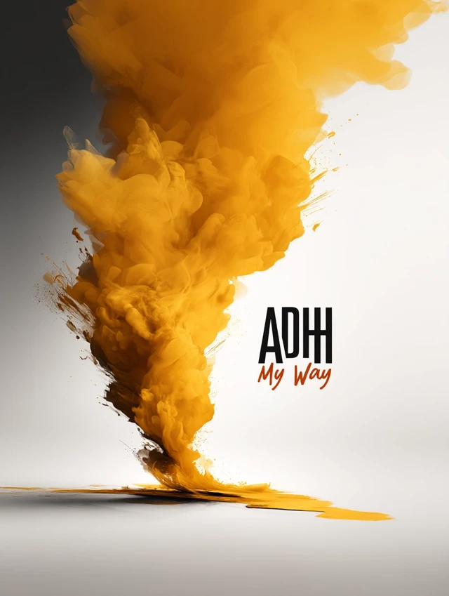 ADHD My Way: Book Cover Design - Abstract and Modern