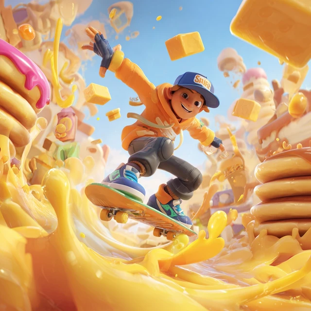 Butter Surfer A Delicious Cartoon Adventure