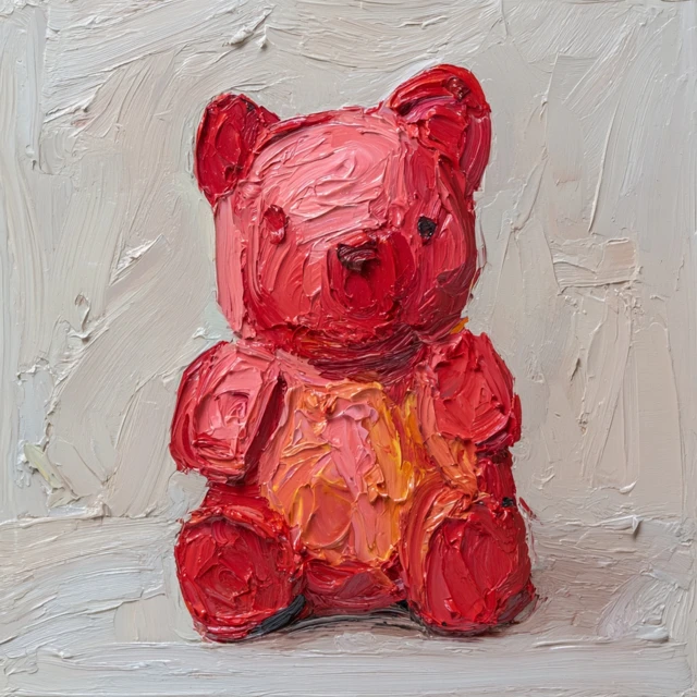 Gummy Bear Oil Painting Impressionist Style