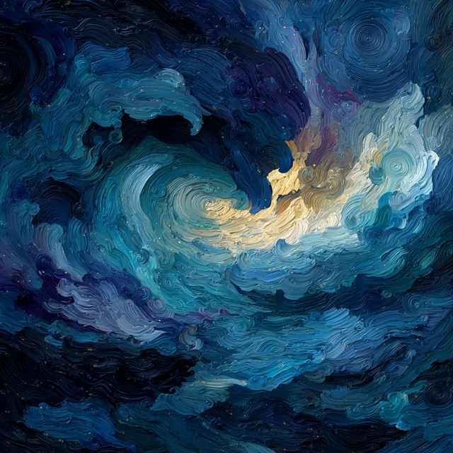 Expressionist Painting of Confusion and Trapped Feelings