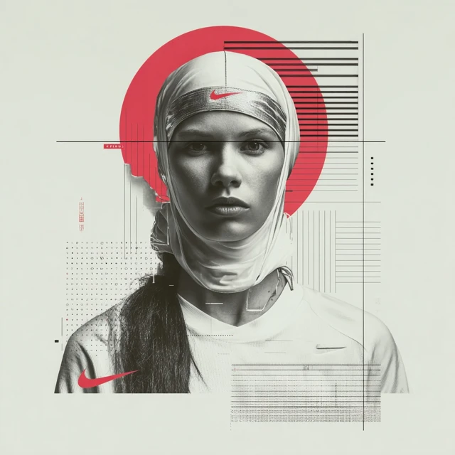 Nike Athlete Cover Magazine Illustration 4K
