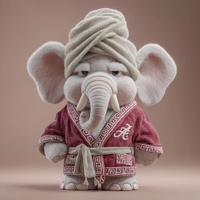 Alabama Big Al Mascot Preppy Spa Style