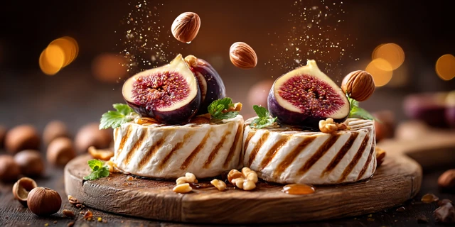 Artisanal French Cheese with Figs and Nuts