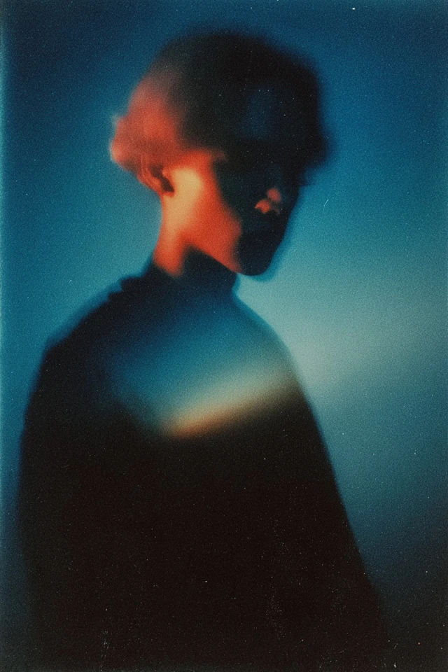 Japanese Punk Portrait Glowing Ethereal Dreamy