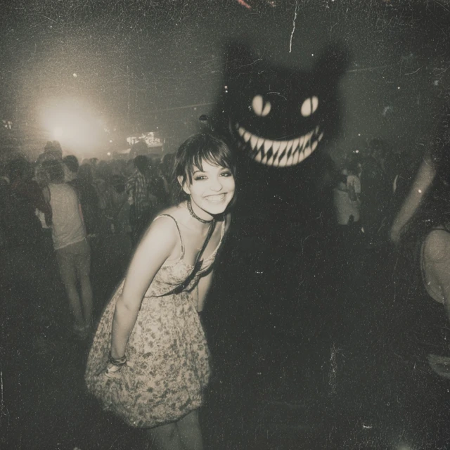Rave Kitten and Shadow Demon Found Footage Photo