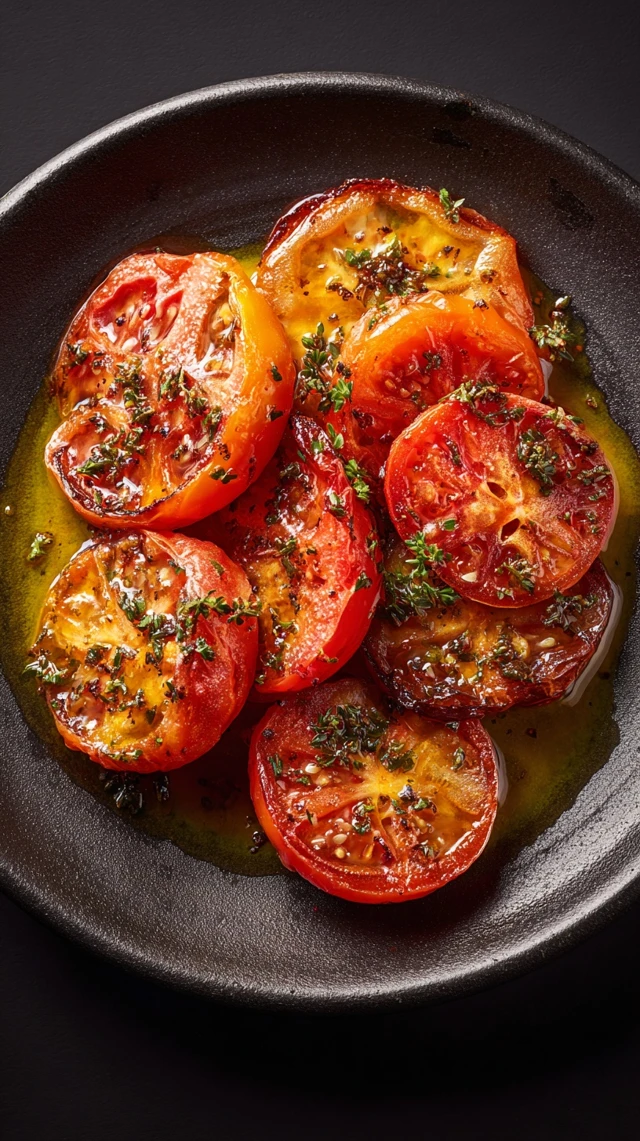 Delicious Roasted Tomatoes with Herbs and Olive Oil