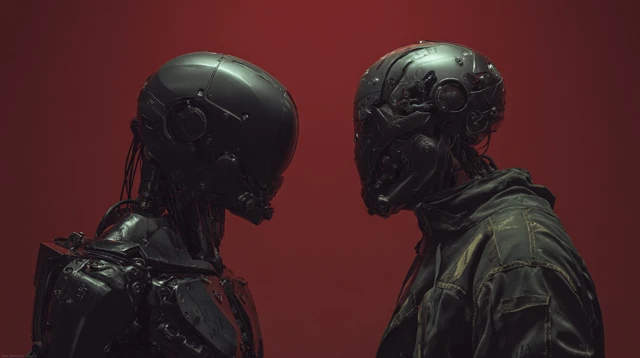 Cyberpunk Cyborg Battle Gear Horror Style