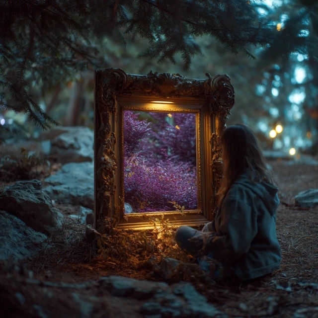 Enchanted Forest Portal Art Illustration