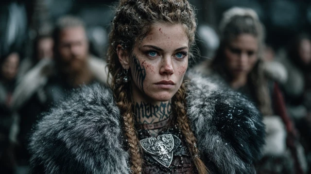 Viking Warrior Woman Cinematic Still