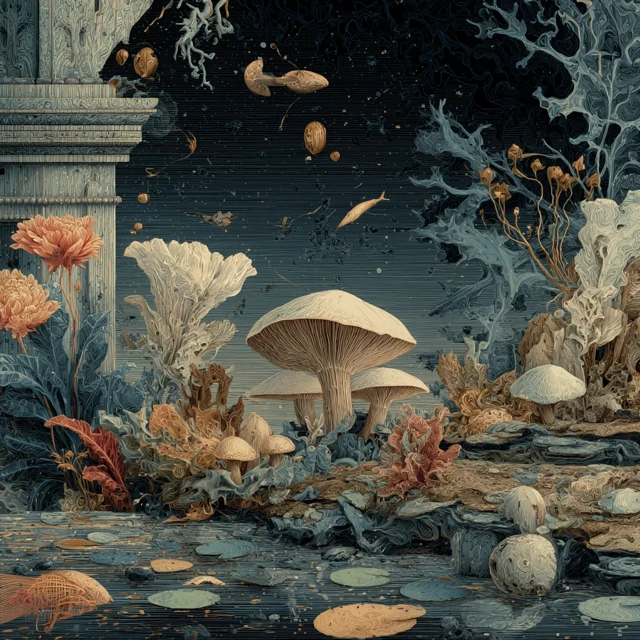 Post Apocalyptic Underwater Fish Art