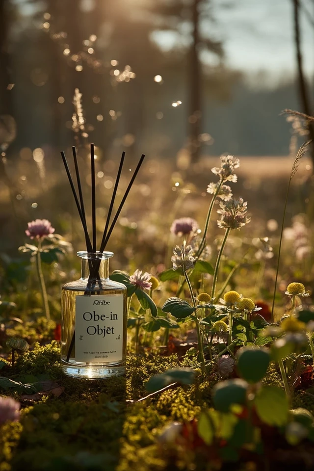 Orbe Objet Reed Diffuser in Serene Forest