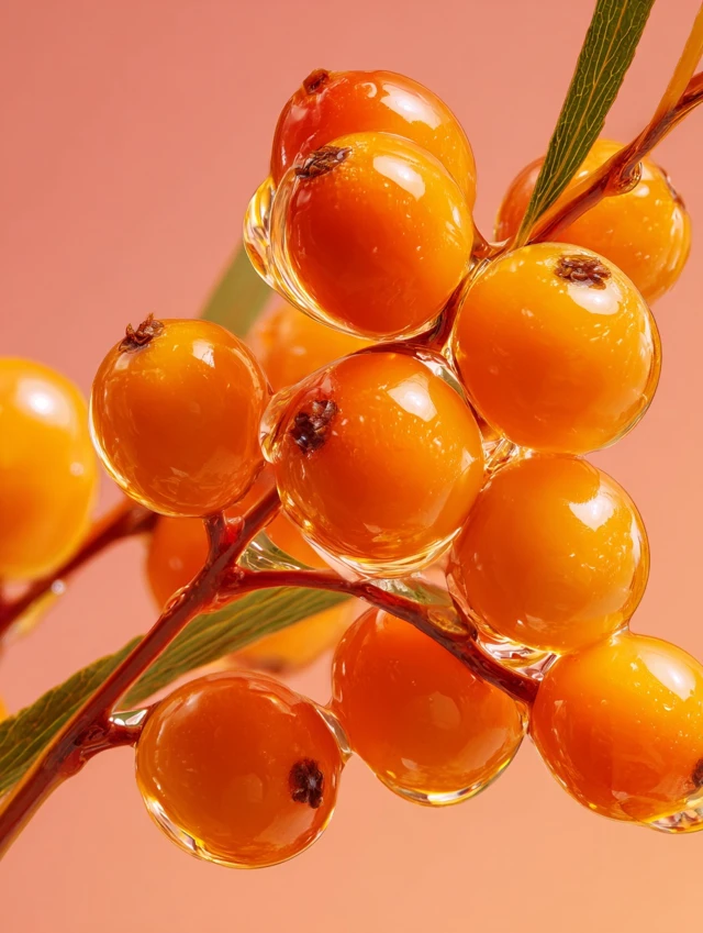 Sea Buckthorn Berries Botanical Photography