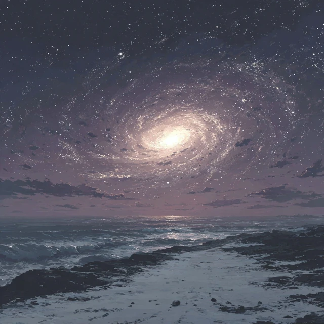Ethereal Galactic Tornado Purple Hues