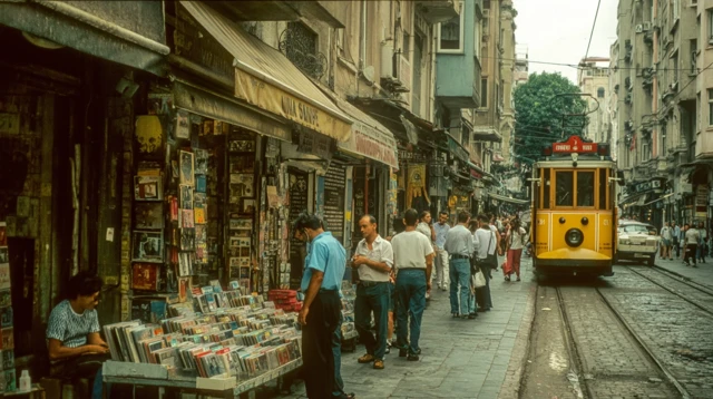 Istanbul Street Scene Early 2000s Nostalgia