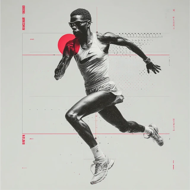 Nike Athlete Cover Magazine Illustration 4K