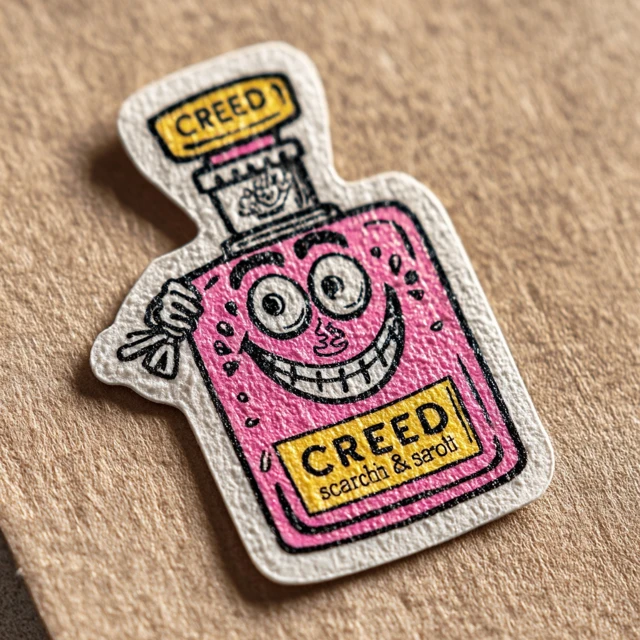 1980s Retro Creed Aventus Scratch and Sniff Sticker
