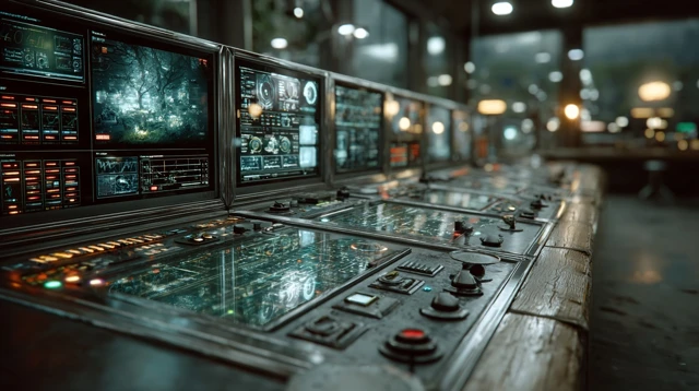 Futuristic Touch Screen Display Cinematic