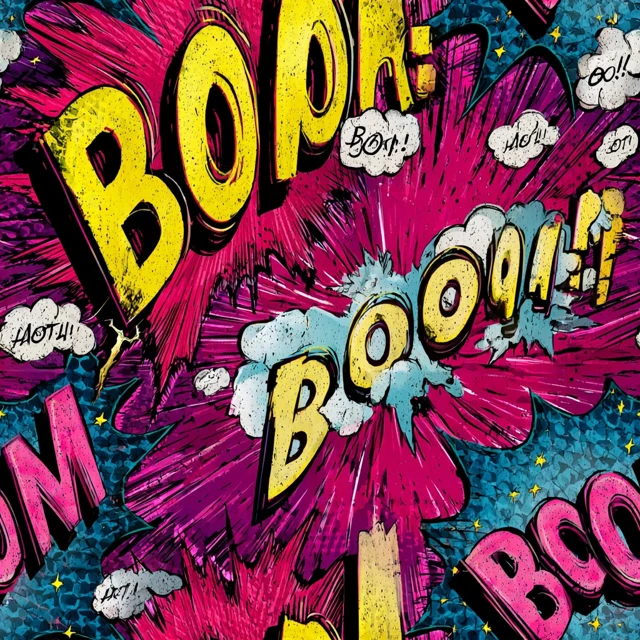 Pop Art Comic Book Boom Sound Effects