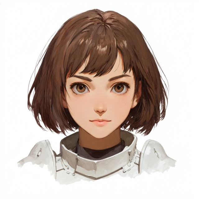 Anime Squire Portrait Young Female Headshot