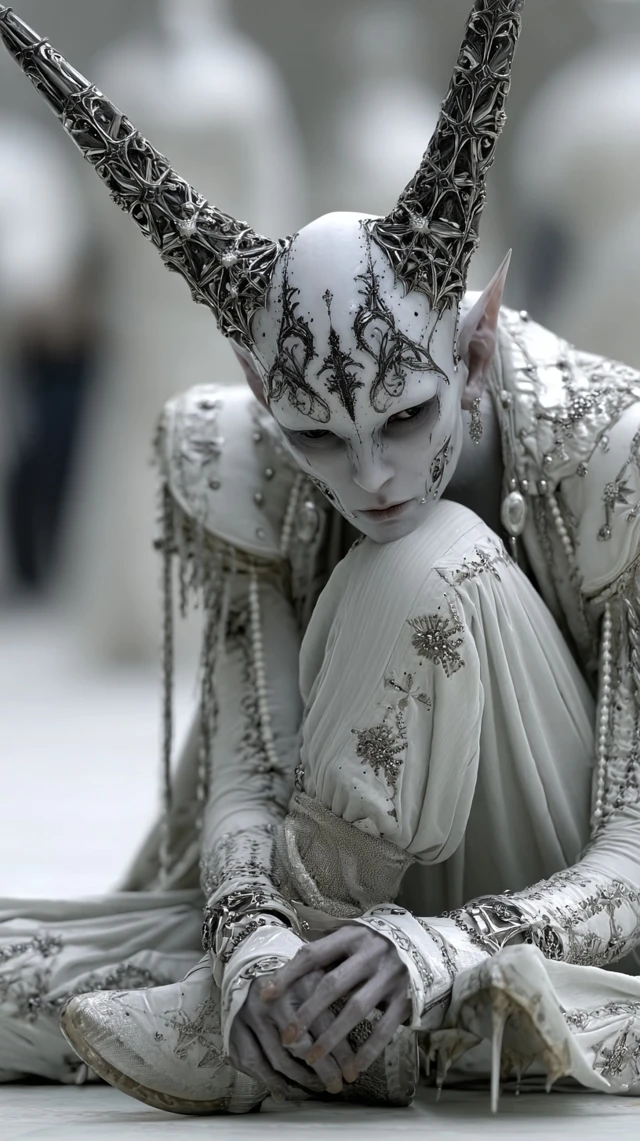 Demonic Figure Ultra Realistic Portrait
