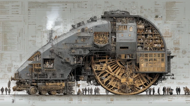 Chromante Constructo Industrial Machine Art