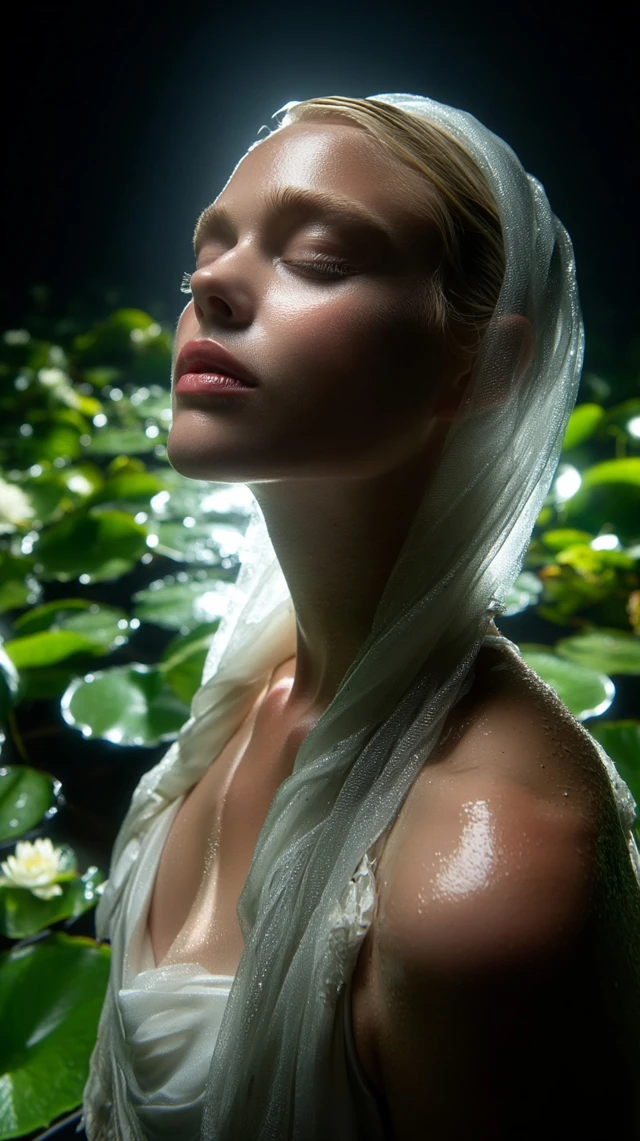 Ethereal Beauty in Forest Portrait by Tim Walker