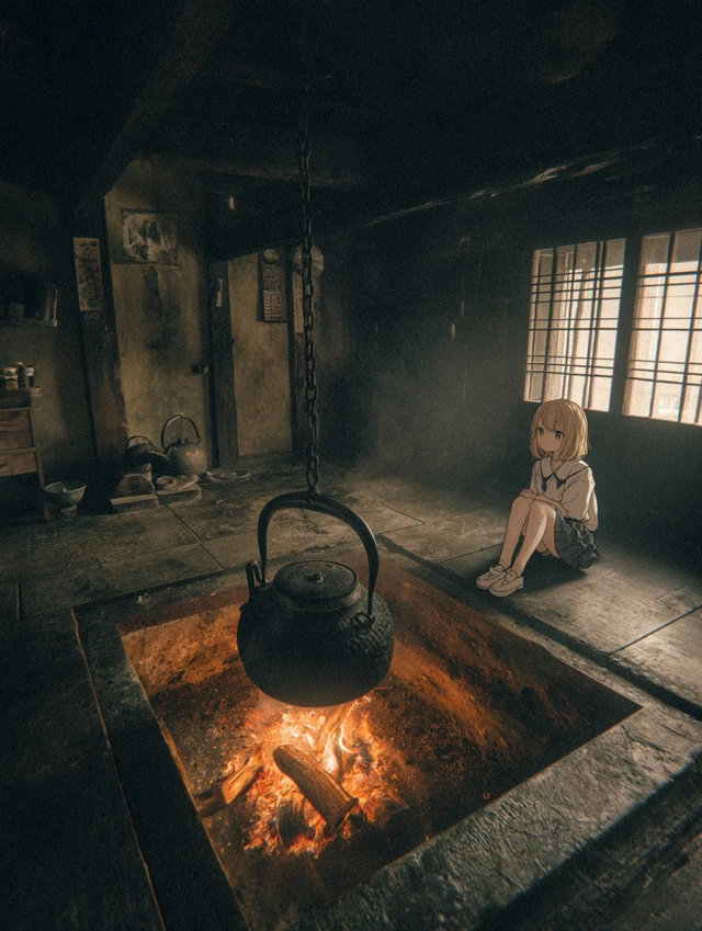 Anime Girl in Traditional Japanese Room