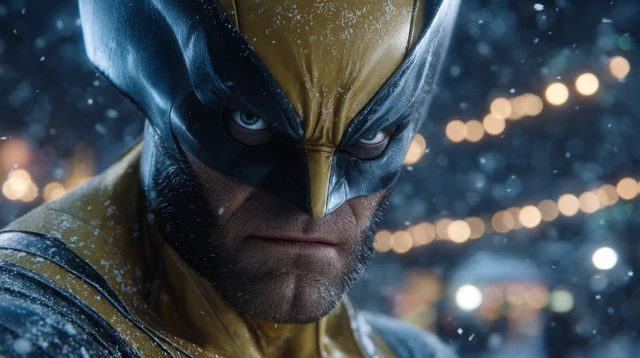 Wolverine in the Snow Iconic Yellow Suit