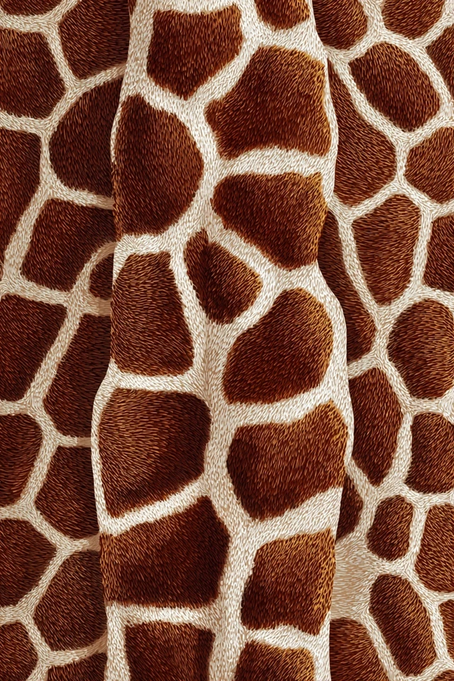 Giraffe Skin Pattern Seamless Illustration