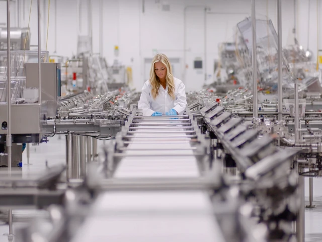 Woman in Manufacturing Facility in California