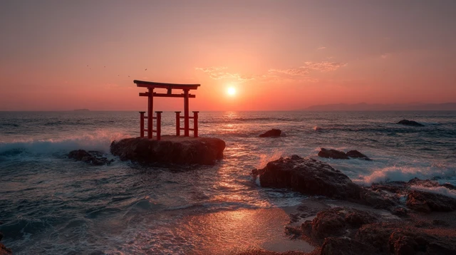 Torii Gate Sunset Photography