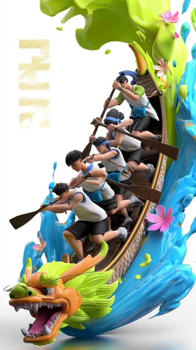 Dragon Boat Festival Illustration Chinese Style