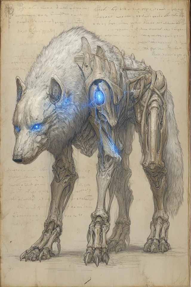 Ice Wolf Guardian Fantasy Art