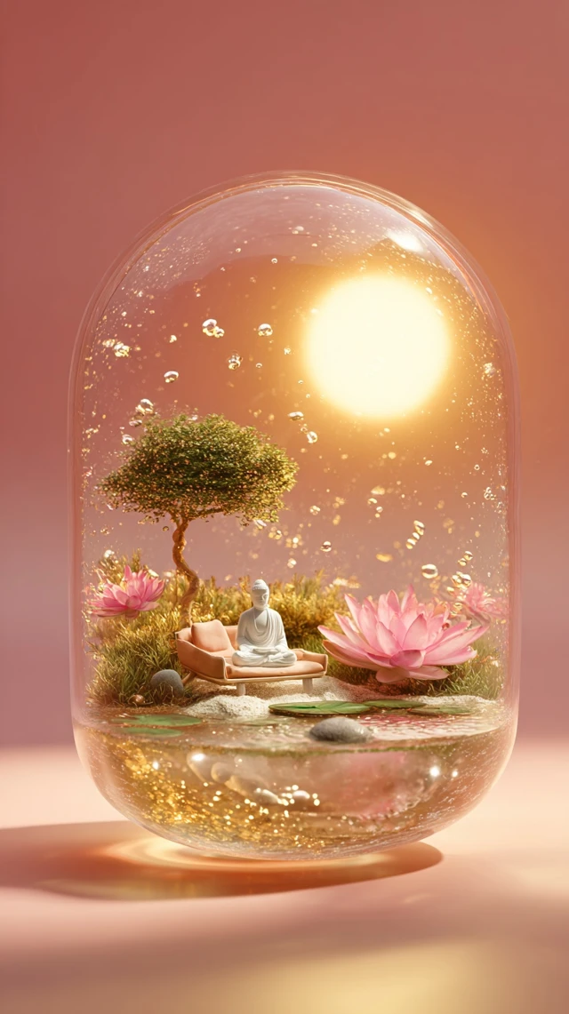 Zen Garden in a Capsule Peaceful Aesthetic