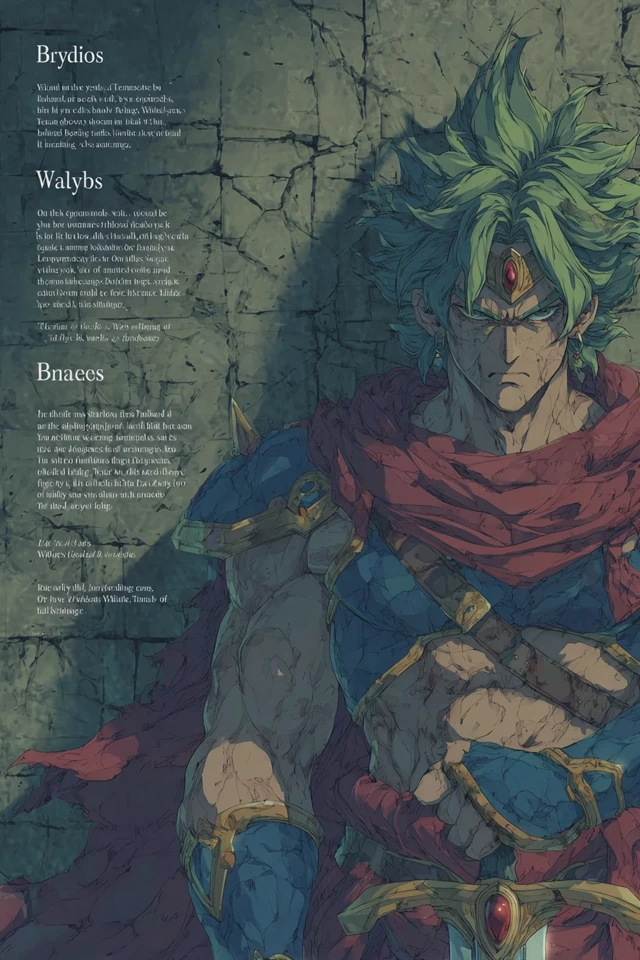 Epic Anime Warrior with Sword and Armor